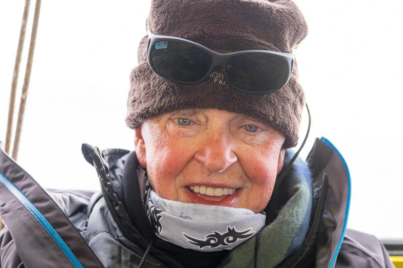 In this photo, Dr. Stanley is visiting Antarctica. With this trip, he achieved his goal of visiting every continent on earth.