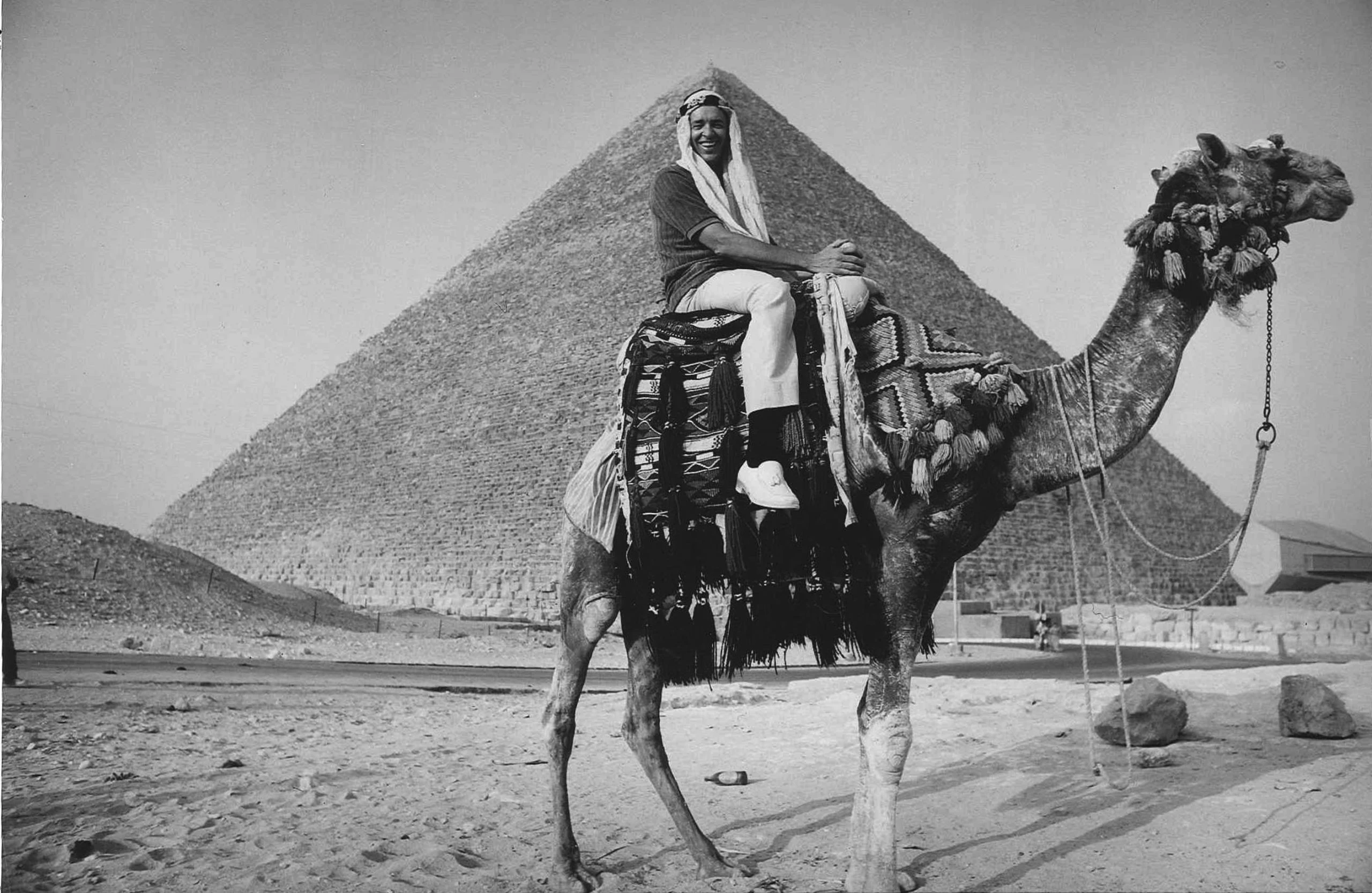 Dr. Stanley loved a good adventure. On a trip to Egypt, he made the most of an opportunity to take a ride on a camel.
