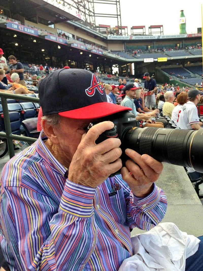 Yes, Dr. Stanley liked to take his camera everywhere – even ballgames.