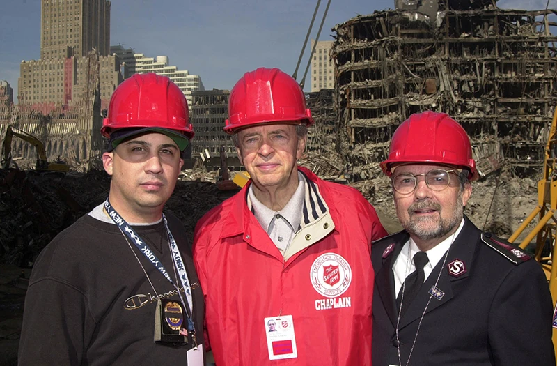 After the 9/11/2001 terrorist attacks, Dr. Stanley traveled to ground zero to minister to the workers there.
