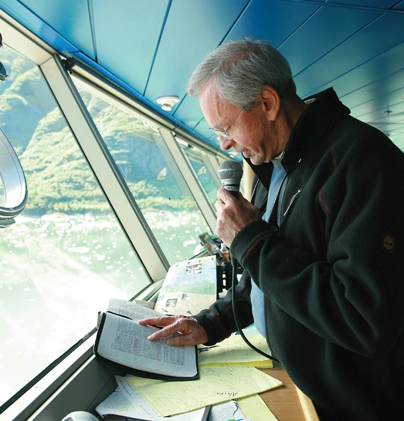 On cruises to Alaska, Dr. Stanley would usually read Genesis 1 over the ship’s announcement system to remind voyagers of the awesome God who created the beauty they were seeing.